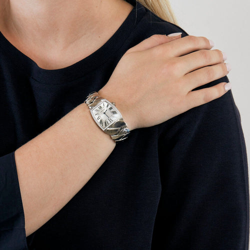 Montre Cartier La Dona - Montre en or blanc 18 carats diamants 58 Facettes BO/230070 STA