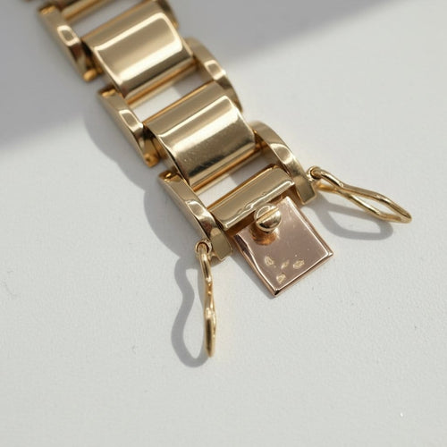 Bracelet Tank - Bracelet articulé en or jaune 58 Facettes 1.0001061/6