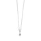 Colar com pendente em ouro branco e zircões 58 Facettes BO/230104/