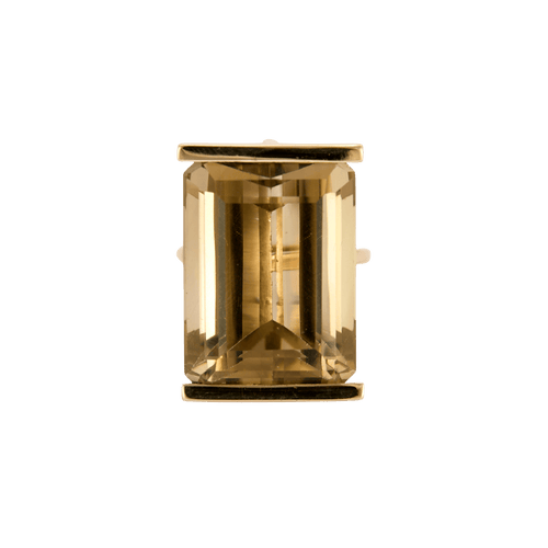 Bague 51 Bague vintage design en or jaune et citrine 58 Facettes BO/240008