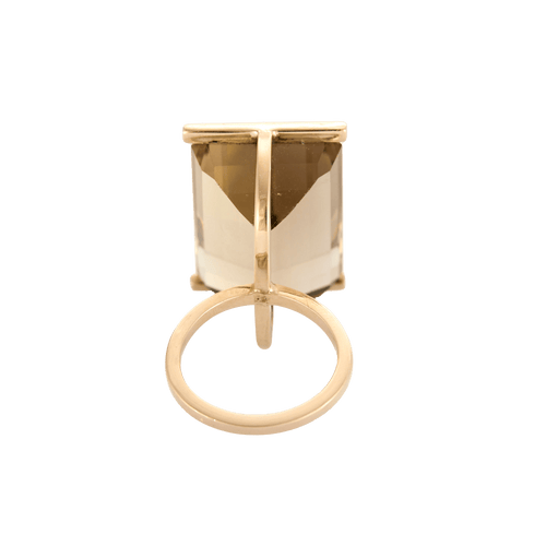 Bague 51 Bague vintage design en or jaune et citrine 58 Facettes BO/240008