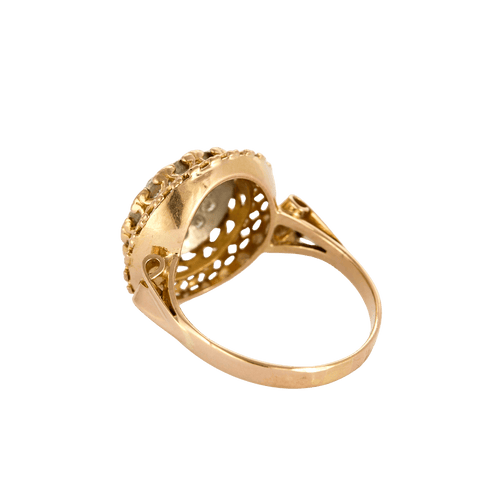 Bague 60 Bague ancienne en or jaune 18 carats et diamants 58 Facettes BO/240030