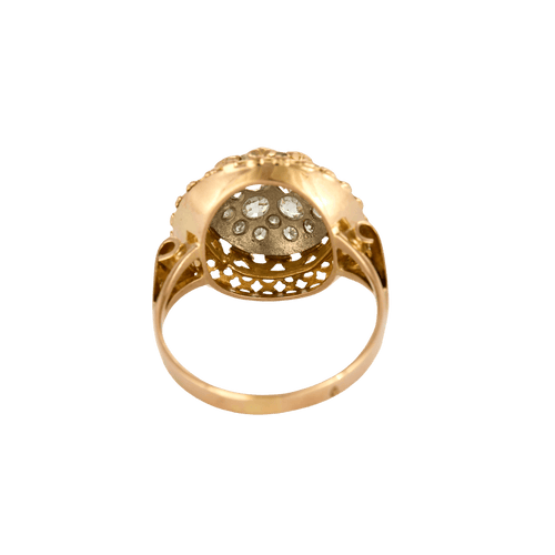 Bague 60 Bague ancienne en or jaune 18 carats et diamants 58 Facettes BO/240030