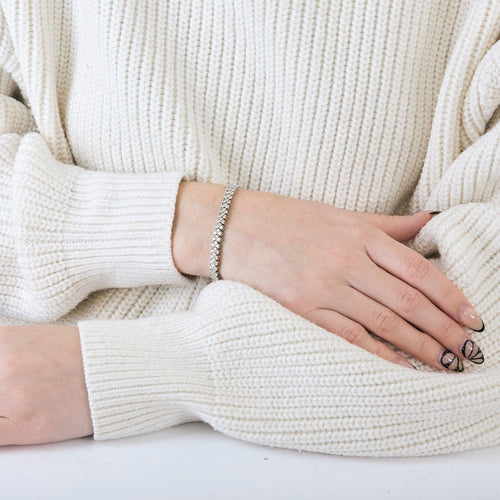 Bracelet Bracelet - Bracelet en or blanc et diamants 58 Facettes BO/240012/