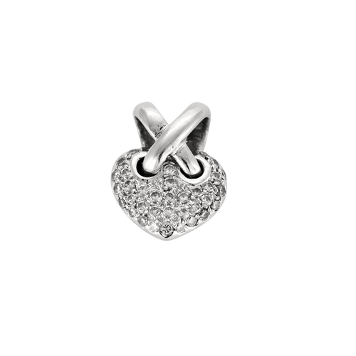 Pendentif Pendentif cœur en or blanc et diamants 58 Facettes BO/240013 RIV
