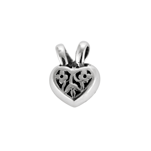 Pendentif Pendentif cœur en or blanc et diamants 58 Facettes BO/240013 RIV