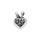 Pendentif Pendentif cœur en or blanc et diamants 58 Facettes BO/240013 RIV