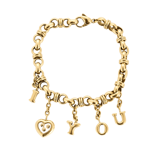 Bracelet Chopard Happy Diamonds - Bracelet en or jaune diamants 58 Facettes BO/250043