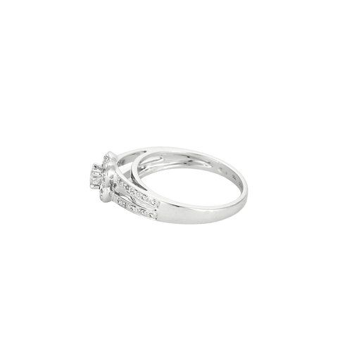 Bague 48 Bague - Bague en or blanc et diamants 58 Facettes BO/250011/