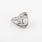 Bague Bague dôme en platine, diamant et saphirs 58 Facettes 1