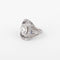Bague Bague dôme en platine, diamant et saphirs 58 Facettes 1