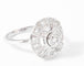 Bague Bague marguerite en or gris, platine et diamants 58 Facettes
