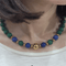Collier Collier en malachite et lapis-lazuli 58 Facettes COV99