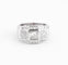 Bague Bague Art déco à gradins en platine et diamants 58 Facettes 1