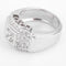 Bague Bague Art déco à gradins en platine et diamants 58 Facettes 1