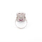 Bague Bague rectangulaire en platine, diamants et rubis 58 Facettes 1