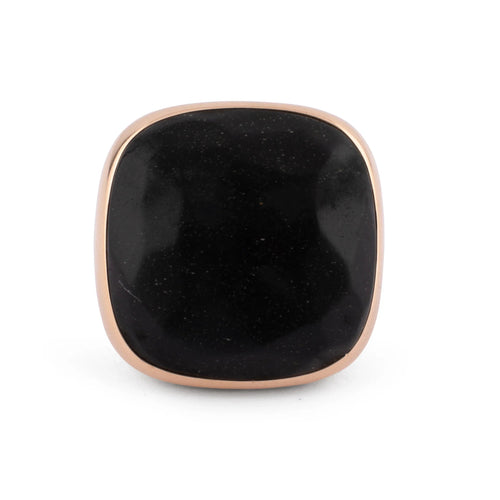 Bague Pomellato Victoria - Bague en or rose et jais 58 Facettes 1