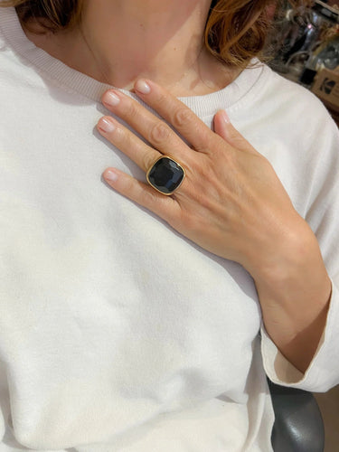 Bague Pomellato Victoria - Bague en or rose et jais 58 Facettes 1