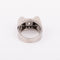 Bague Tank - Bague en or gris, platine et diamants 58 Facettes