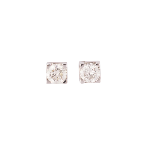 Modernt slipade diamantörhängen