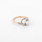 Bague Toi & Moi - Bague en platine, or jaune et diamants 58 Facettes