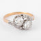 Bague Toi & Moi - Bague en platine, or jaune et diamants 58 Facettes