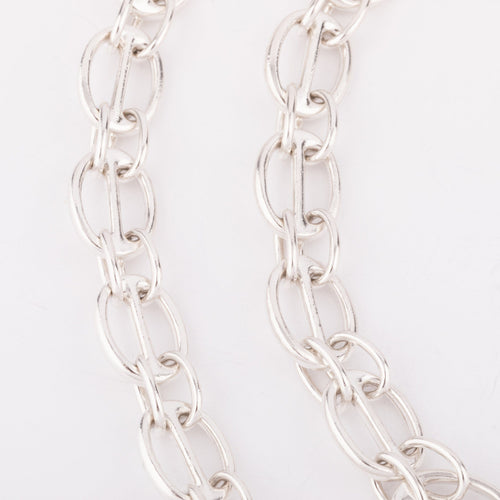Collier Hermès - Sautoir en argent 58 Facettes 1
