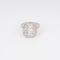 Bague Bague rectangulaire en platine et diamants 58 Facettes 1