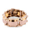 Bracelet Bracelet Tank en or jaune et rose 58 Facettes 1
