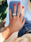 Bague Art déco - Bague rectangulaire en platine et diamants 58 Facettes 1