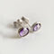 Boucles d'oreilles AITCHES - Boucles d'oreilles Love More en or blanc 18K saphirs violets 58 Facettes GER1041RP