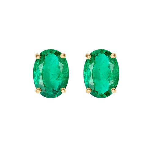 Boucles d'oreilles AITCHES - Boucles d'oreilles tulipe en or 18K émeraudes 58 Facettes GER1047GN