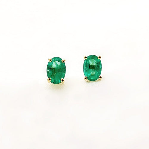 Boucles d'oreilles AITCHES - Boucles d'oreilles tulipe en or 18K émeraudes 58 Facettes GER1047GN