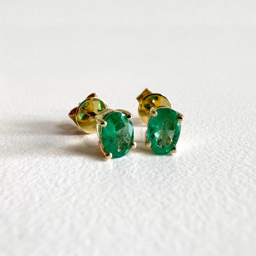 Boucles d'oreilles AITCHES - Boucles d'oreilles tulipe en or 18K émeraudes 58 Facettes GER1047GN