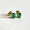 Boucles d'oreilles AITCHES - Boucles d'oreilles tulipe en or 18K émeraudes 58 Facettes GER1047GN