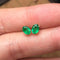 Boucles d'oreilles AITCHES - Boucles d'oreilles tulipe en or 18K émeraudes 58 Facettes GER1047GN