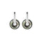 Boucles d'oreilles AITCHES - Boucles d’oreilles Jullie en argent 925 et nacre noire 58 Facettes SER1024WG