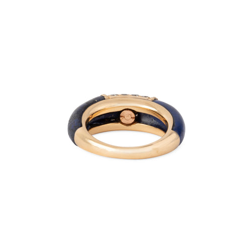 Bague 48 Van Cleef & Arpels Philippine - Bague en or jaune, lapis-lazuli et diamants 58 Facettes 1