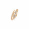 Bague 56 Bague serpent tubogas en or jaune et diamants taille ancienne 58 Facettes 1