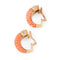 Boucles d'oreilles Boucheron - Boucles d'oreilles en or jaune, corail et diamants 58 Facettes 1