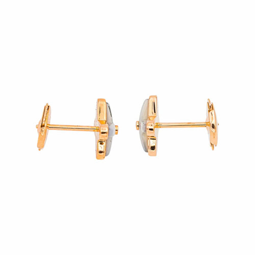 Boucles d'oreilles Chaumet - Boucles d'oreilles Jeux de liens en or rose diamants 58 Facettes 5164829RV