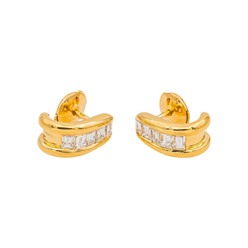 Boucles d'oreilles Boucles d'oreilles - Puces en or jaune diamants 58 Facettes 5138892CN