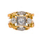 Bague 52 Bague en or rose et platine, diamants 58 Facettes 5281130CN