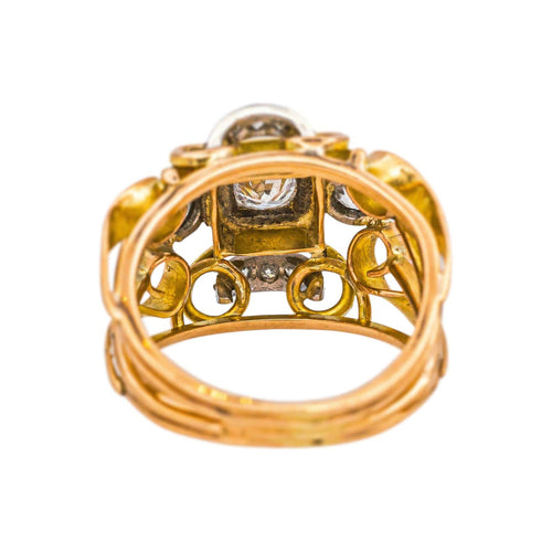 Bague 52 Bague en or rose et platine, diamants 58 Facettes 5281130CN