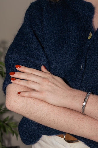 Bracelet Bracelet maille palmier en or blanc 58 Facettes 5366759CN