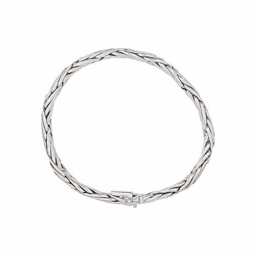 Bracelet Bracelet maille palmier en or blanc 58 Facettes 5366759CN