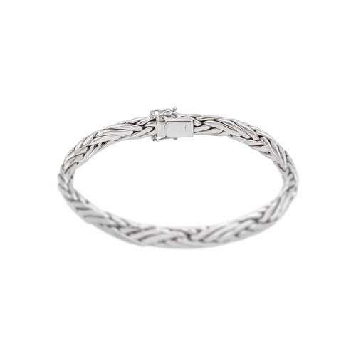 Bracelet Bracelet maille palmier en or blanc 58 Facettes 5366759CN