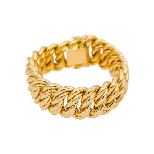 Bracelet Bracelet maille américaine en or jaune 58 Facettes 5225727CN