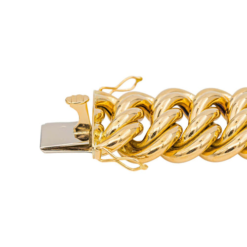 Bracelet Bracelet maille américaine en or jaune 58 Facettes 5225727CN