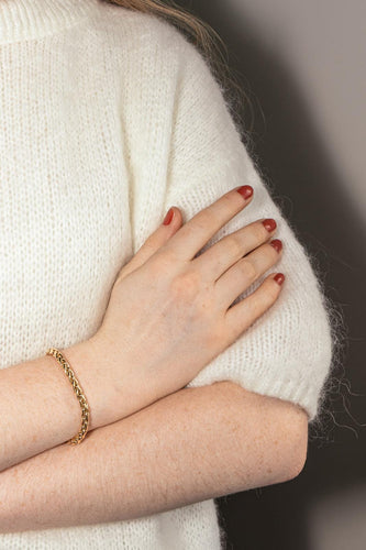 Bracelet Bracelet Maille palmier en or jaune 58 Facettes 5040831CN